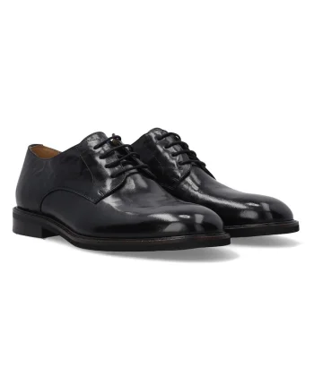 Pantofi de piele cu aspect lucios