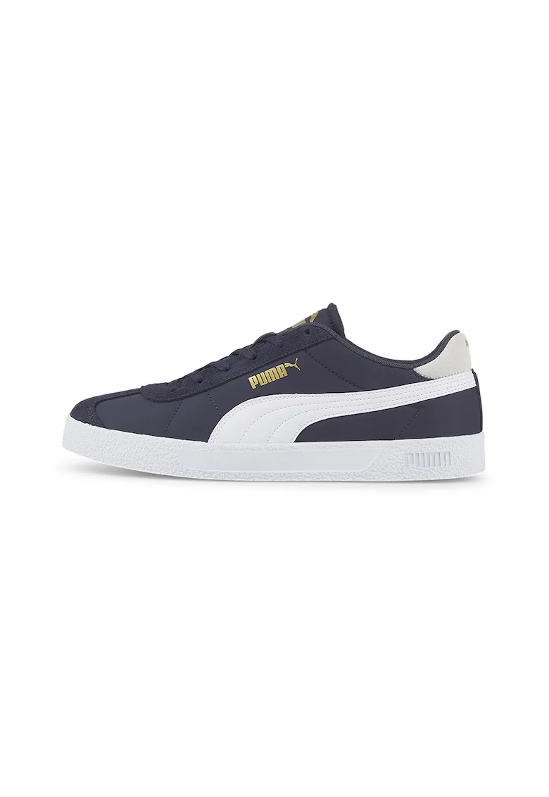 Pantofi sport cu detalii de piele intoarsa Club Nylon, Alb/Bleumarin