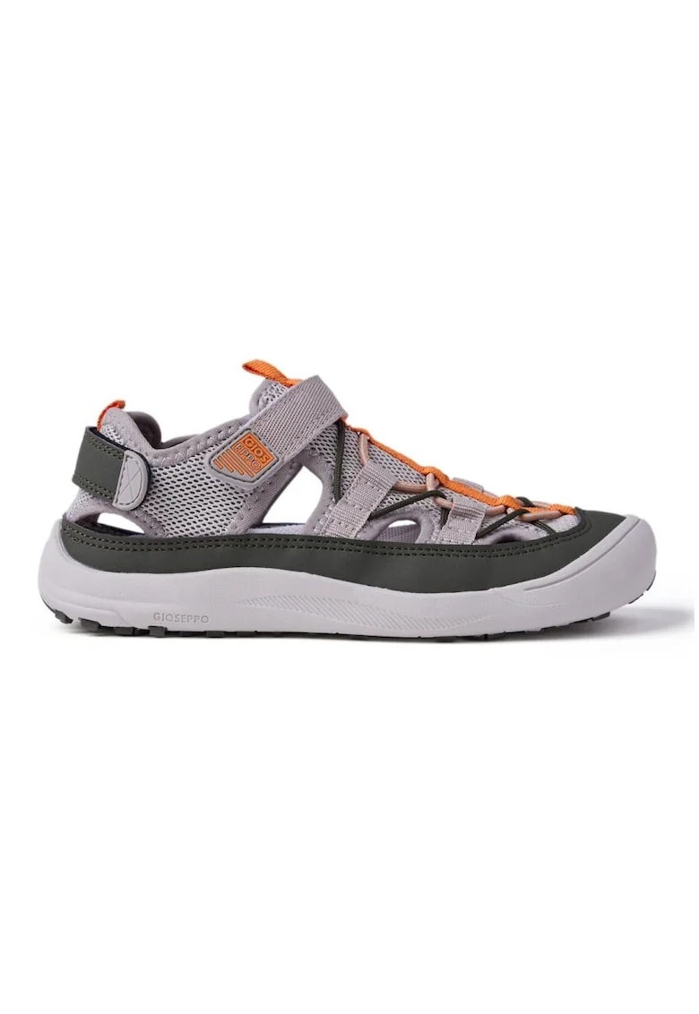 Sandale fisherman cu velcro Dunbarton, Maro taupe