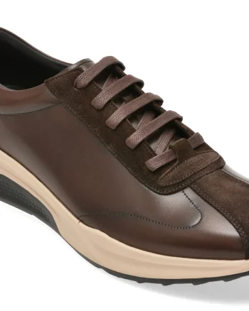 Pantofi sport EPICA maro, D0066, din piele naturala