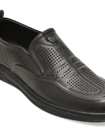 Pantofi BITE THE BULLET negri, 25L2103, din piele naturala