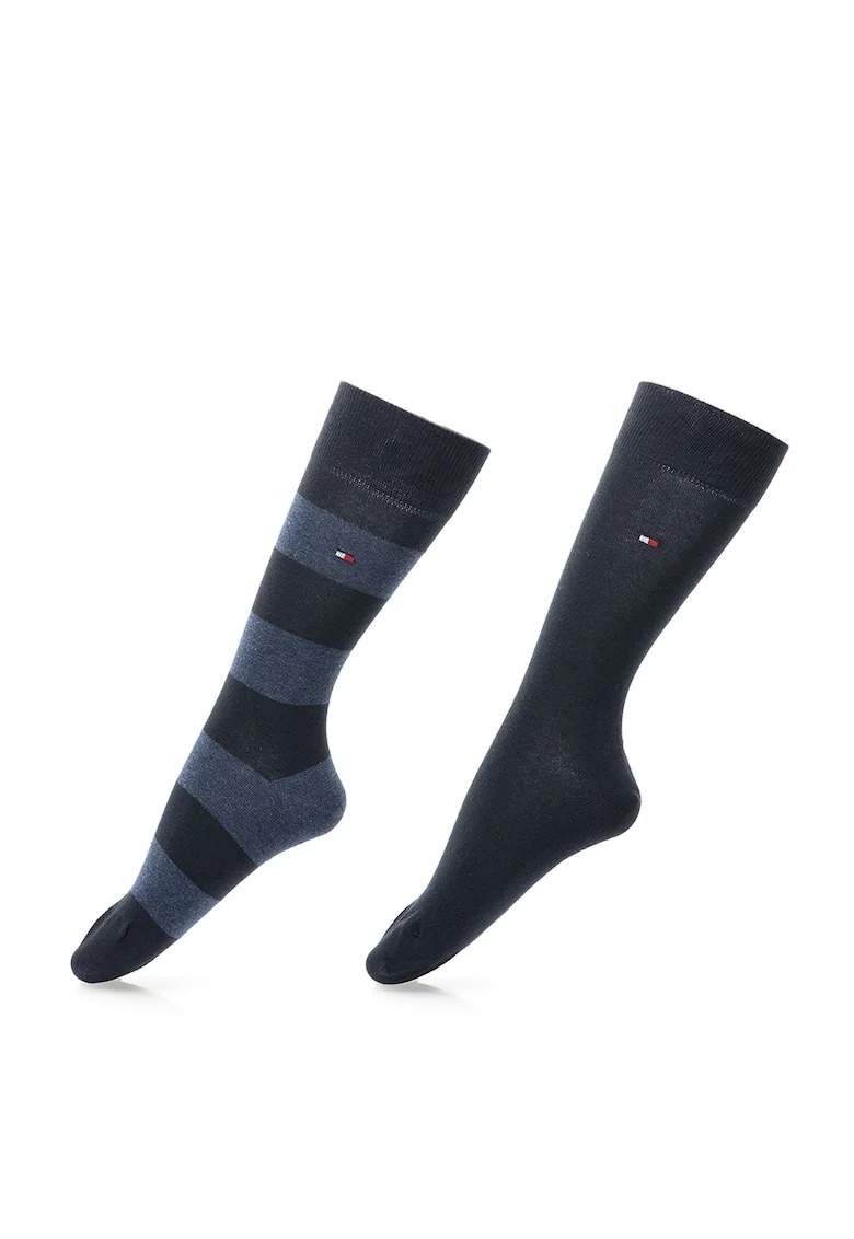 Set de sosete bleumarin si cu dungi - 2 perechi