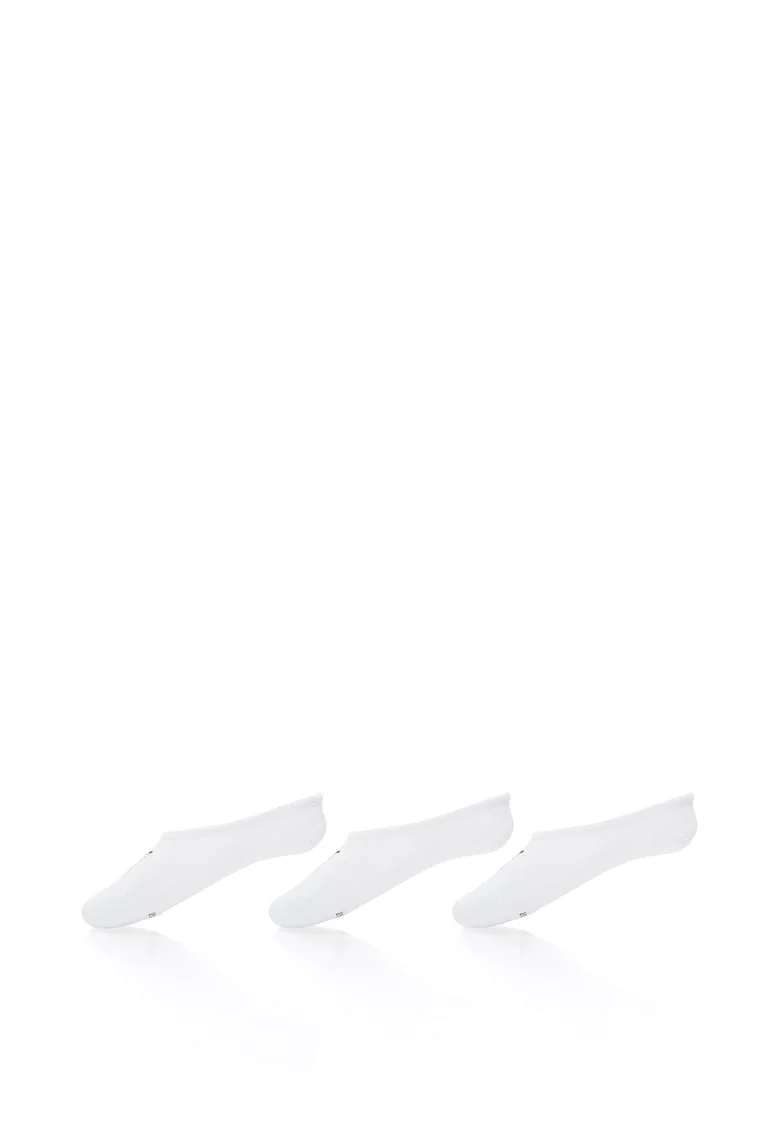 Set de sosete unisex foarte scurte - 3 perechi, Alb