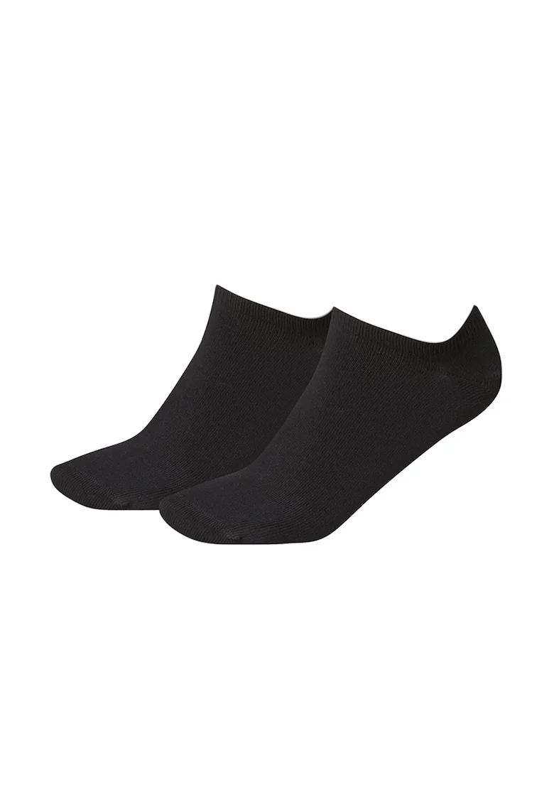Set de sosete pana la glezna - 2 perechi, Negru