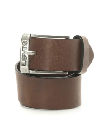 Curea unisex de piele, Maro