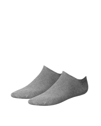 Set de sosete scurte gri melange - 2 perechi