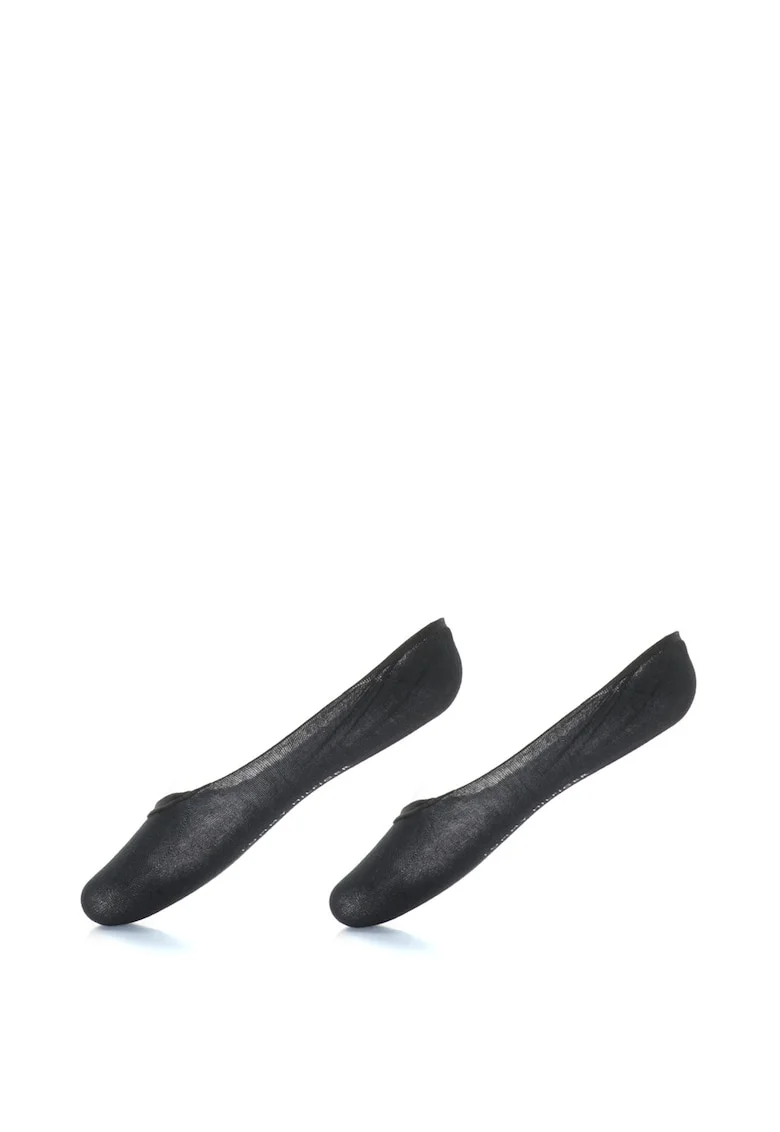 Set de sosete foarte scurte - 2 perechi, Negru