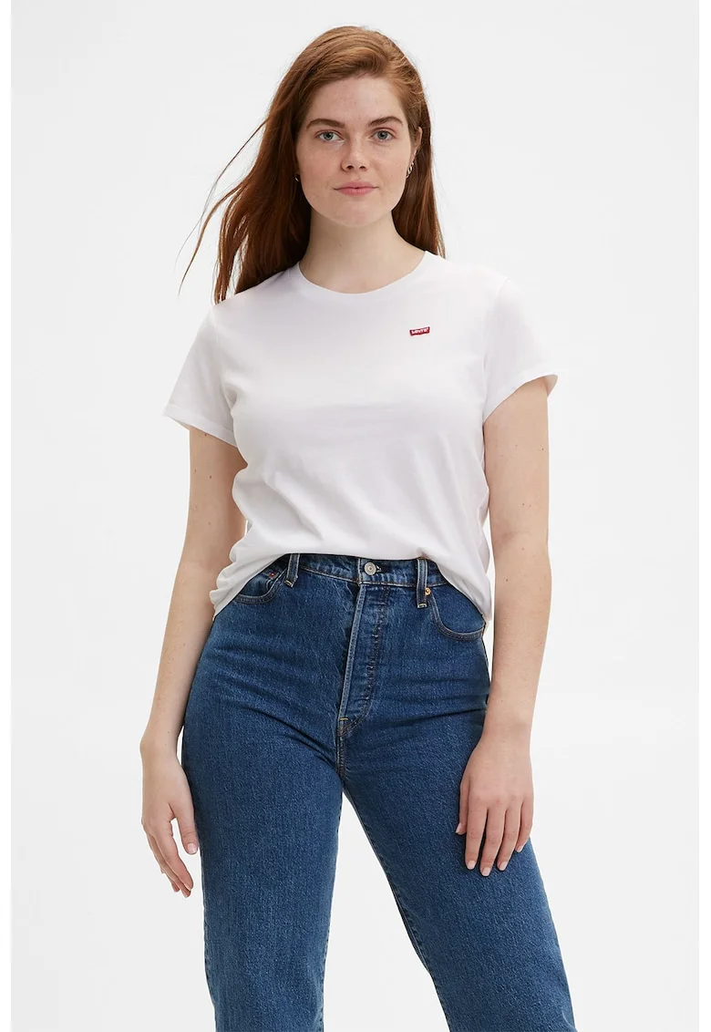 Tricou dama,  9214549, Logo, Alb, Alb