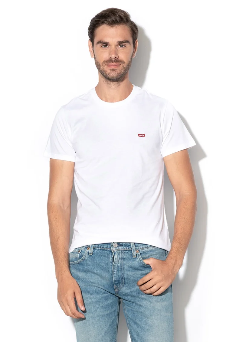 Tricou din bumbac cu logo brodat 56605