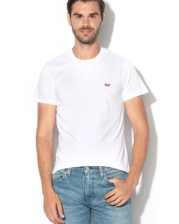 Tricou din bumbac cu logo brodat 56605