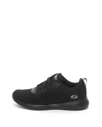 Pantofi sport din material tricotat Bobs Squad Tough Talk, Negru