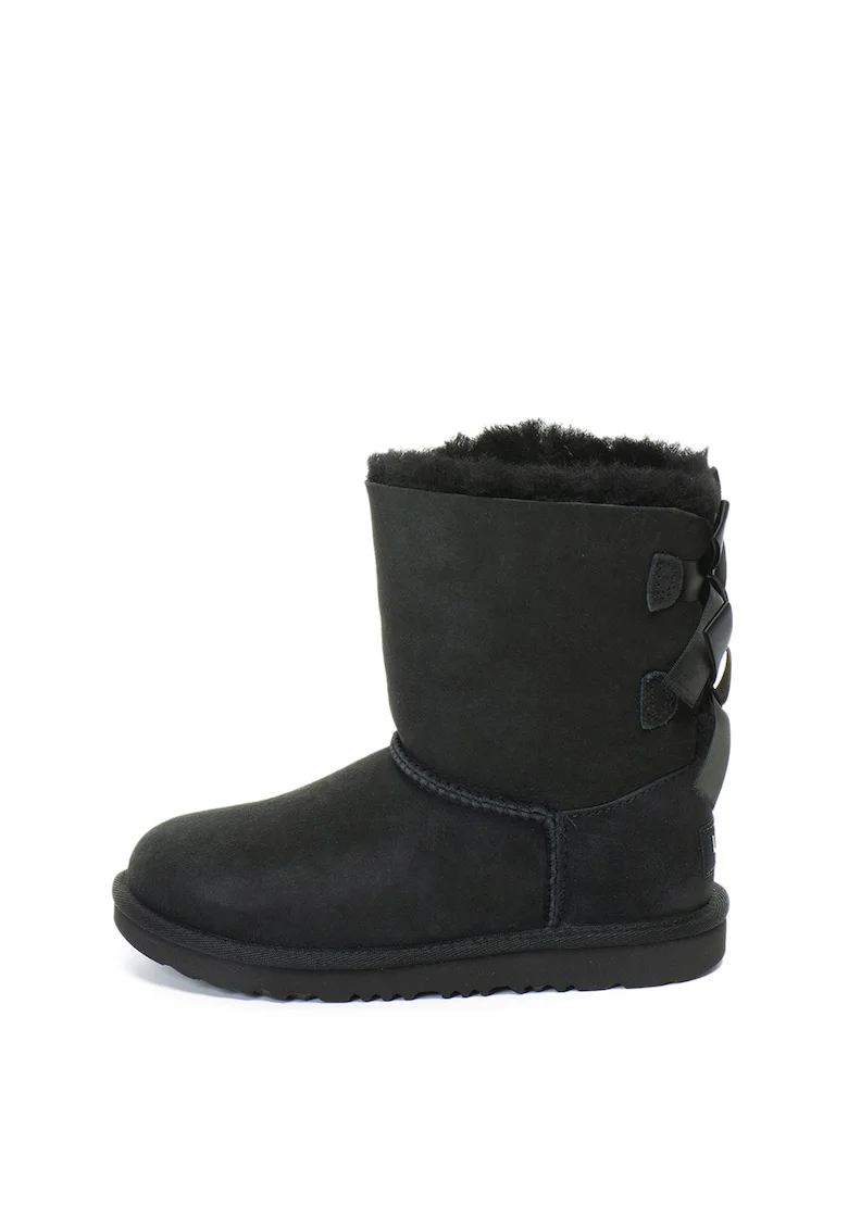Ghete din piele intoarsa fara inchidere Bailey Bow II