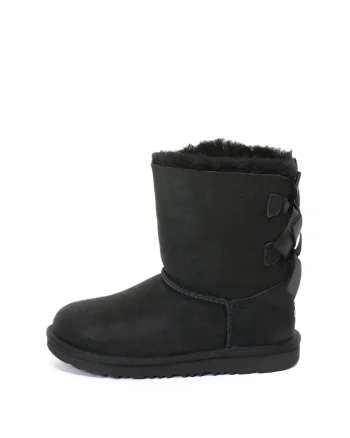 Ghete din piele intoarsa fara inchidere Bailey Bow II