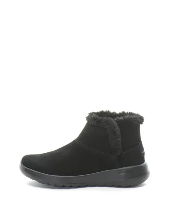 Ghete cu blana femei  ON-THE-GO JOY -Bundle up, negru, Negru/Gri