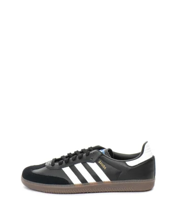 Pantofi sport de piele si piele intoarsa, cu detalii contrastante Samba