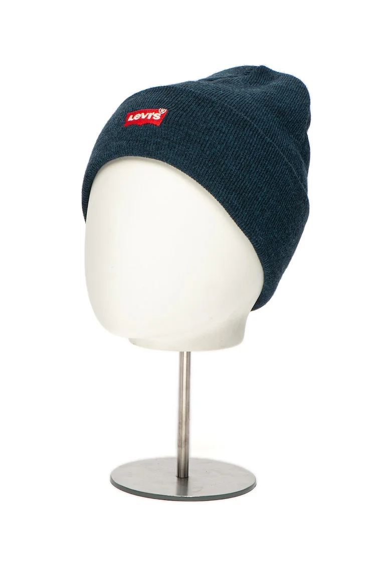 Caciula elastica cu logo brodat, Bleumarin