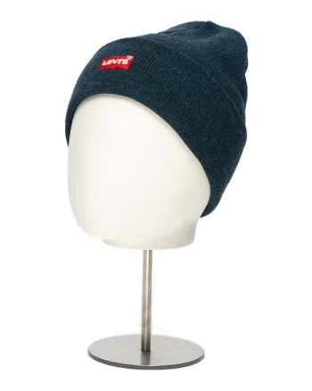 Caciula elastica cu logo brodat, Bleumarin