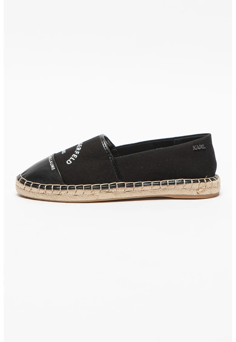Espadrile cu insertii de piele
