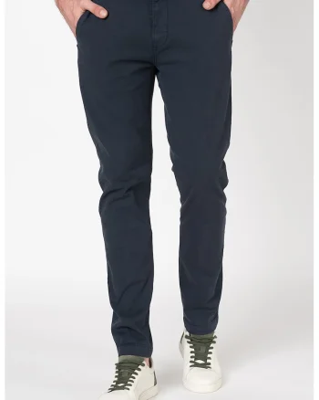 Pantaloni chino slim fit cu croiala conica, Gri carbune