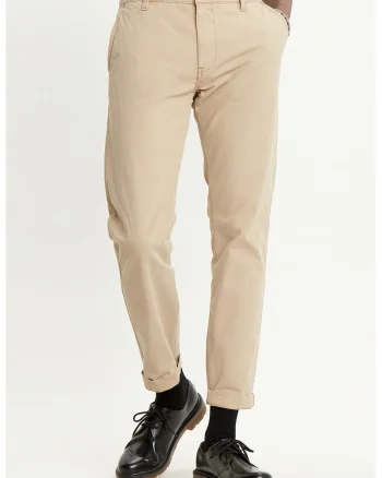 Pantaloni chino conici, Bej