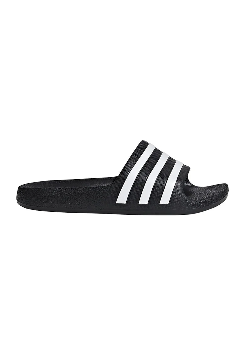 Papuci cu talpa ergonomica Adilette, Alb/Negru