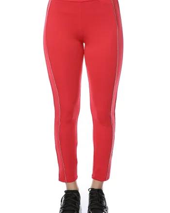 Pantaloni sport cu benzi laterale, Coral