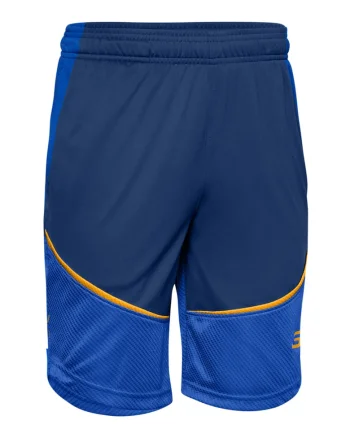 Bermude loose fit cu accente colorblock, Bleumarin, Bleumarin