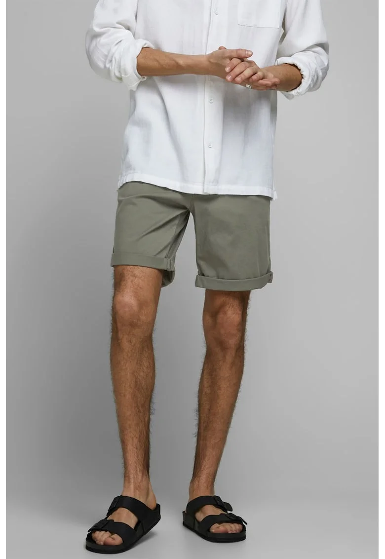 Bermude chino regular fit Bowie, Kaki