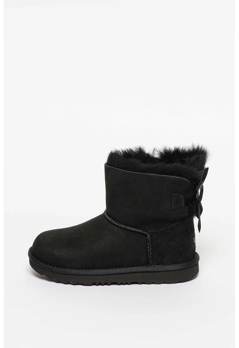 Ghete fara inchidere din piele de oaie Mini Bailey Bow II