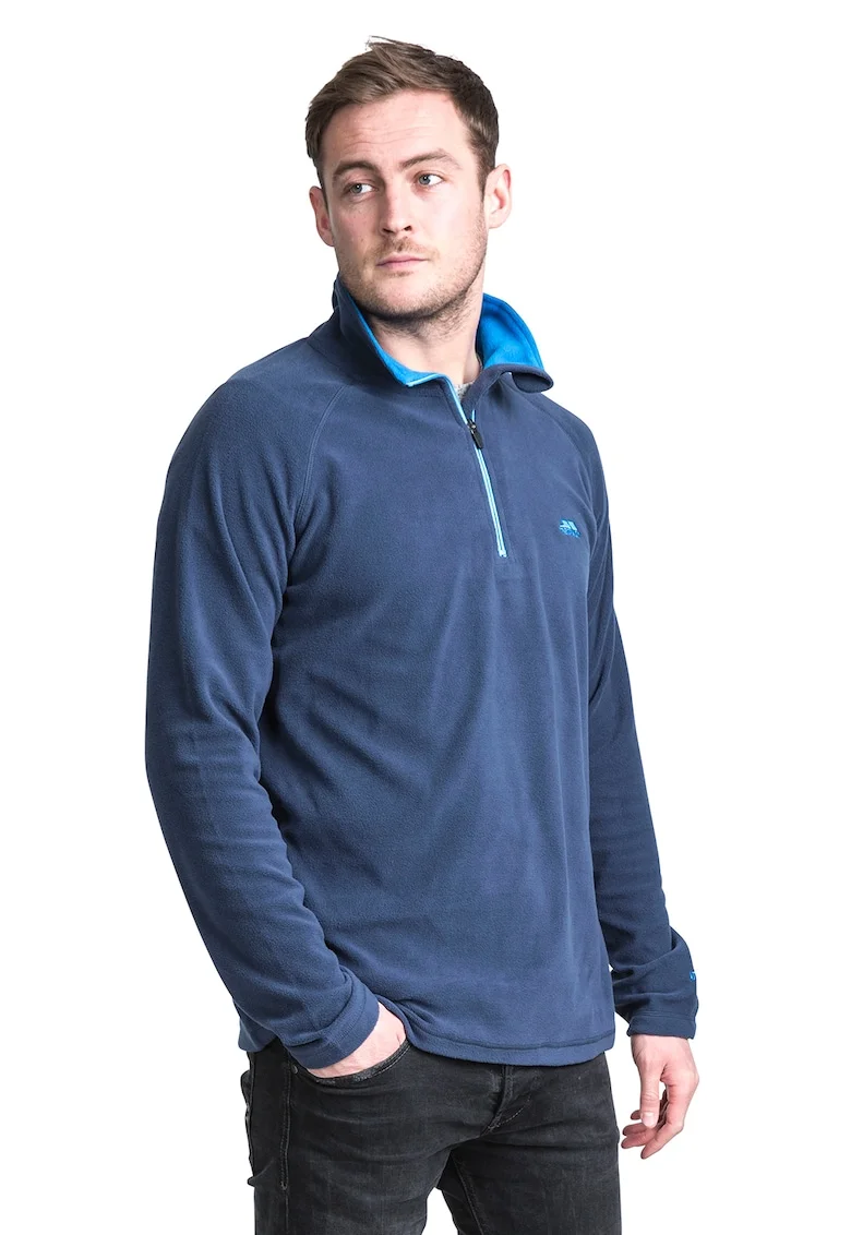 Bluza din material microfleece cu fenta cu fermoar Blackford, Albastru inchis, Bleumarin,