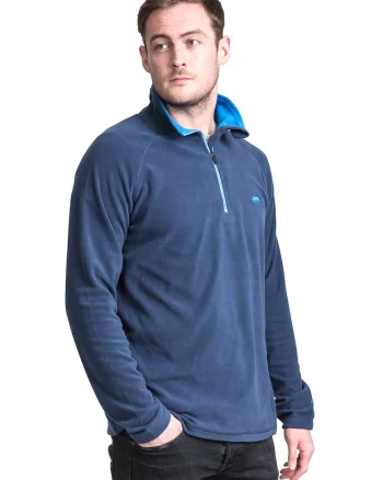 Bluza din material microfleece cu fenta cu fermoar Blackford, Albastru inchis, Bleumarin,