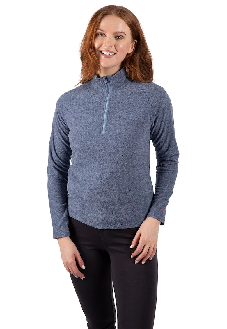 Bluza de trening din fleece cu maneci raglan Meadows, Alb/Bleumarin