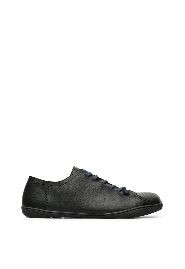 Pantofi casual de piele nabuc Peu Cami, Negru/Albastru mineral inchis