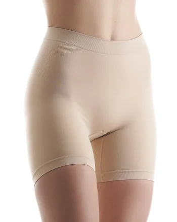Colanti scurti modelatori Hip Hugger, Bej