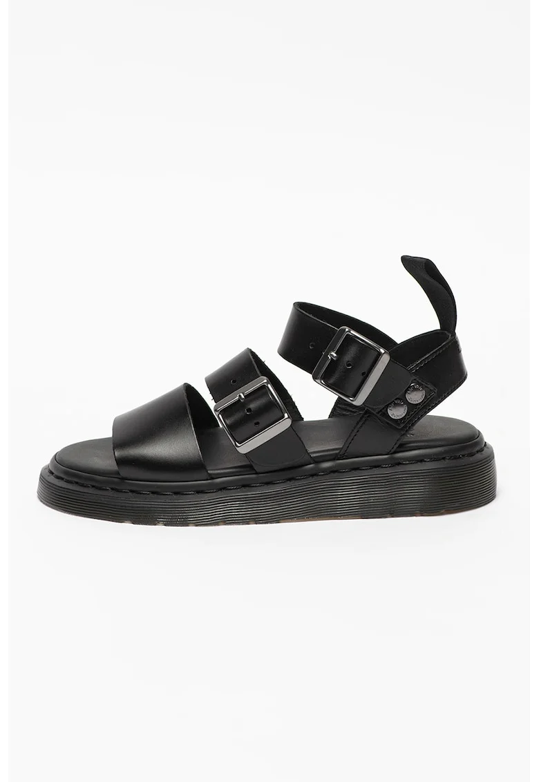 Sandale din piele Gryphon, Negru