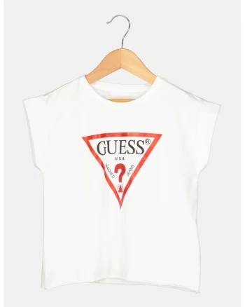 Tricou cu imprimeu logo, Rosu/Alb