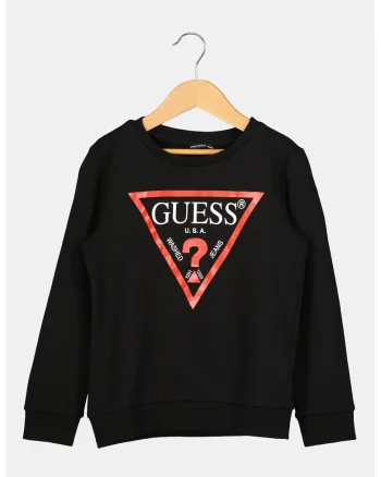 Bluza de trening cu decolteu la baza gatului si logo, Rosu/Alb/Negru