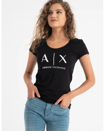 Tricou slim fit de bumbac, Negru/Alb optic