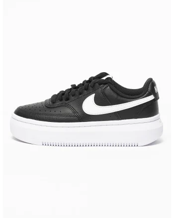 Pantofi sport flatform Court Vision Alta, Alb/Negru