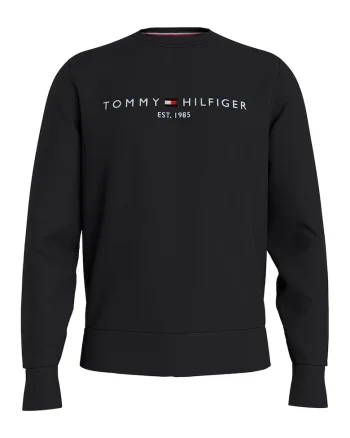 Bluza de trening din amestec de bumbac organic cu logo, Negru