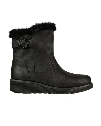 Ghete wedge de iarna Keepsakes Comfy, Negru