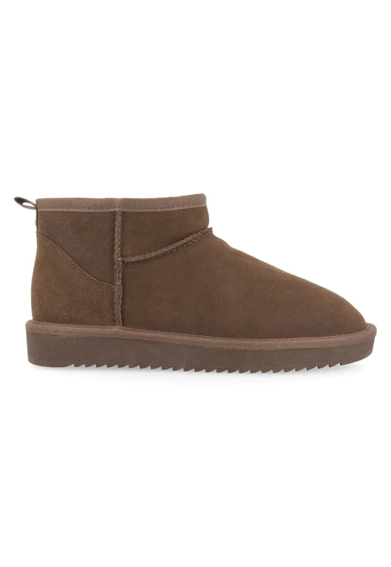 Ghete de piele intoarsa, fara inchidere Berek, Maro taupe