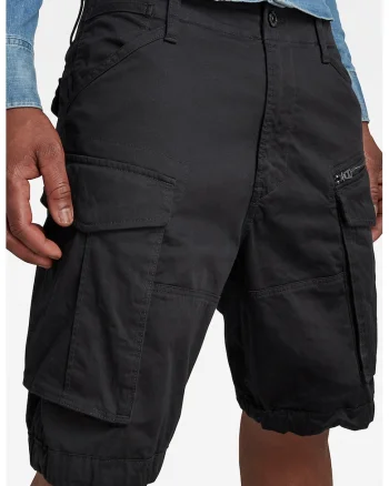 Pantaloni scurti cargo Rovic, Negru