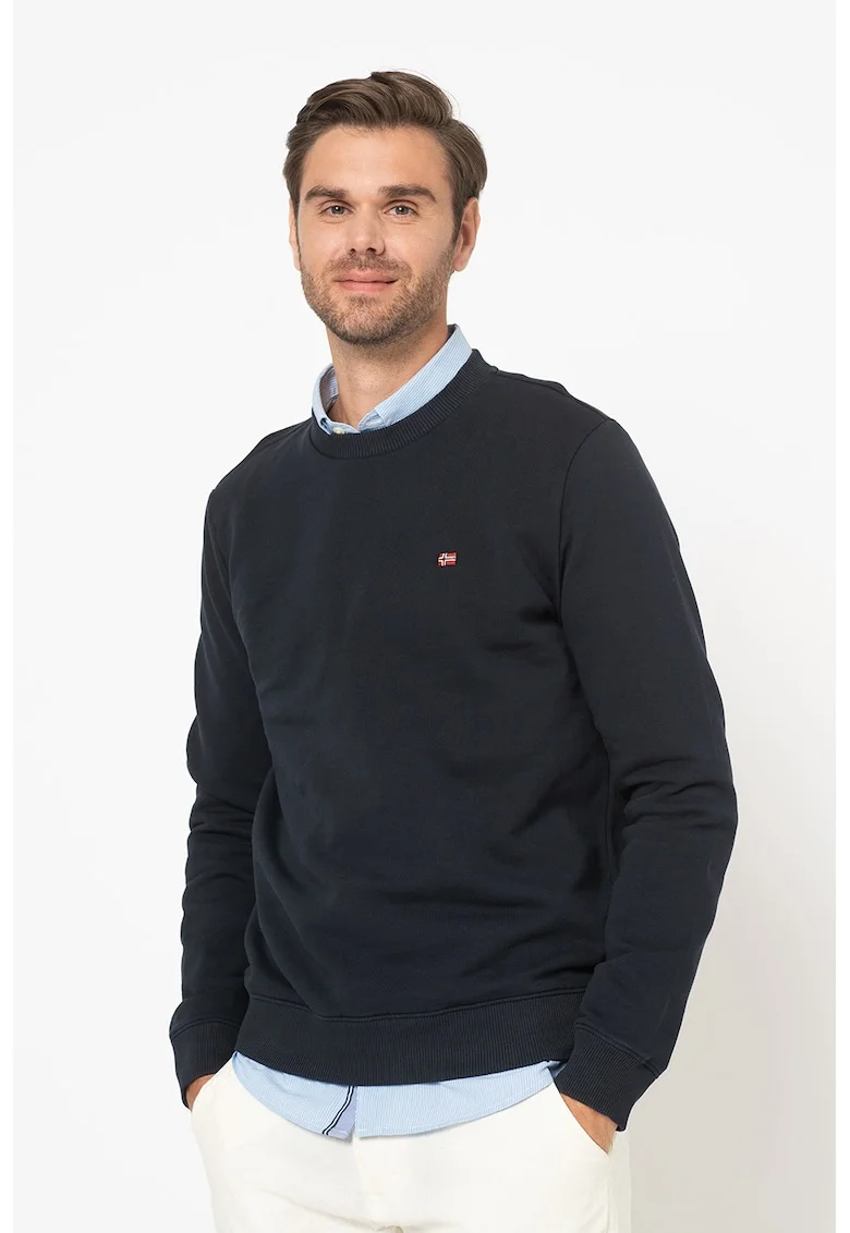 Bluza sport cu detaliu logo Balis, bleumarin inchis,