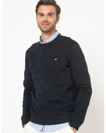 Bluza sport cu detaliu logo Balis, bleumarin inchis,
