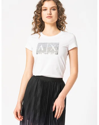 Tricou slim-fit, Alb