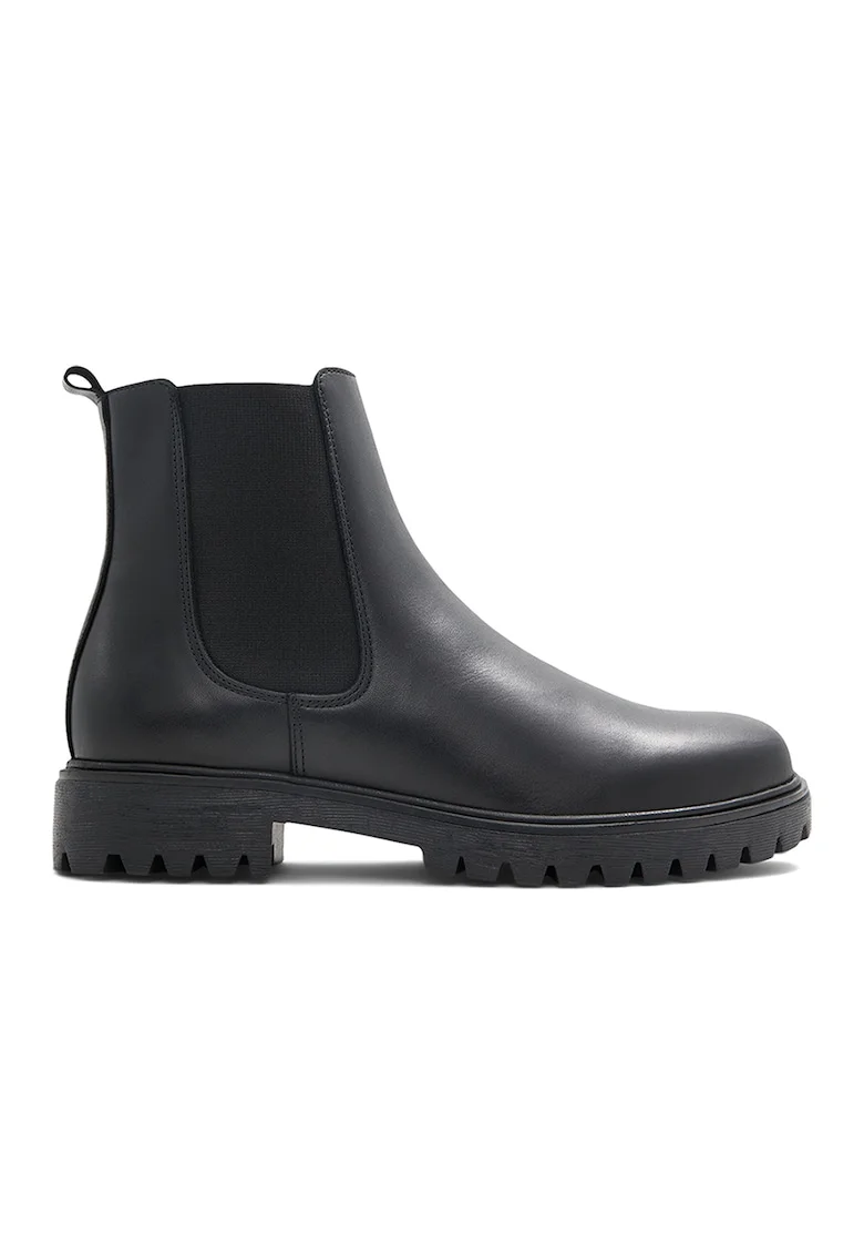 Ghete Chelsea din piele Adalitlan, Negru