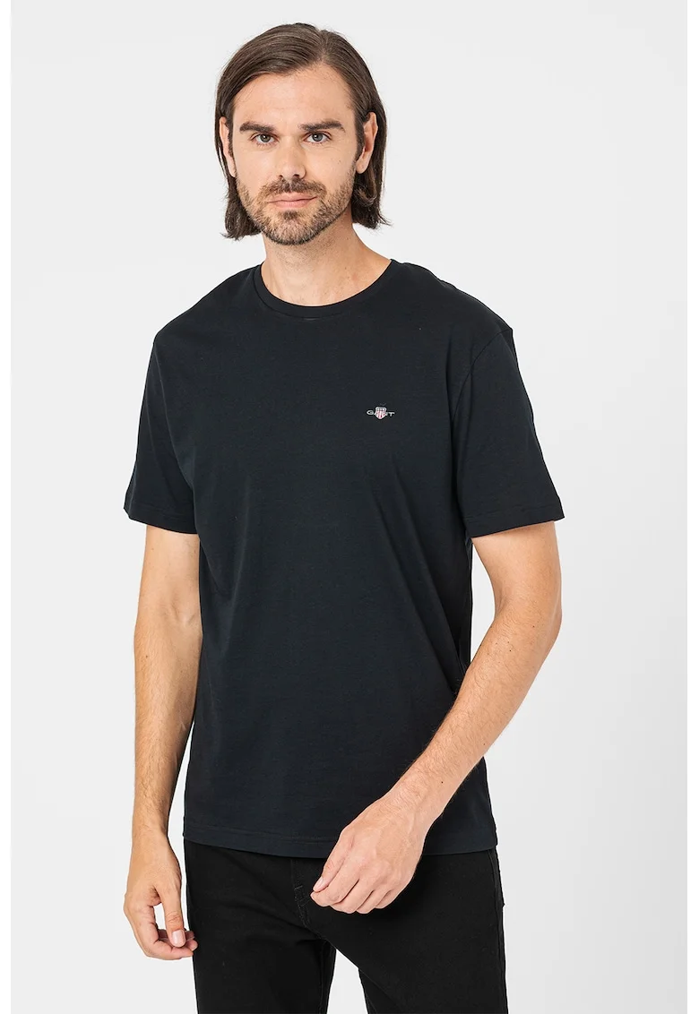Tricou din bumbac Shield, Negru