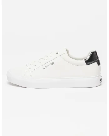 Pantofi sport de piele si piele ecologica, Alb