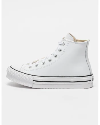 Tenisi high-cut Chuck Taylor All Star Leather, Alb